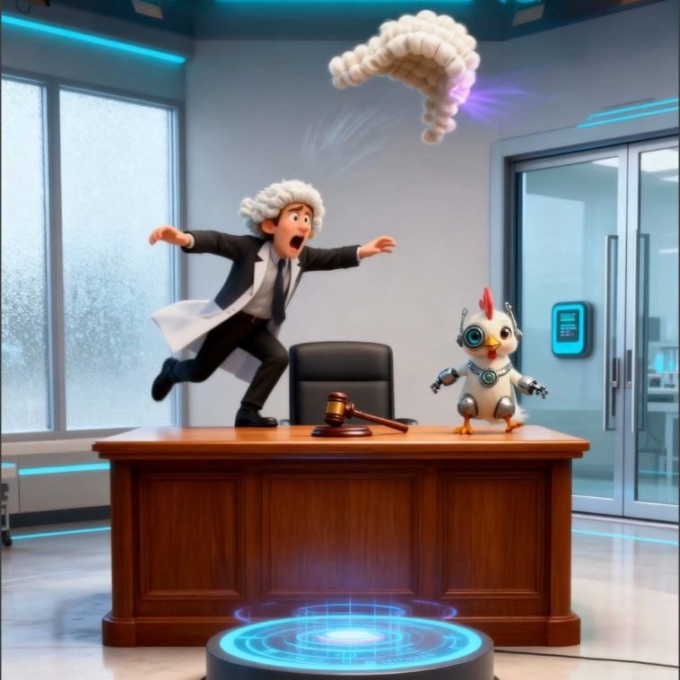 Funny Hen Judge vs Cyborg Malfunction by Hen-tertainment 2