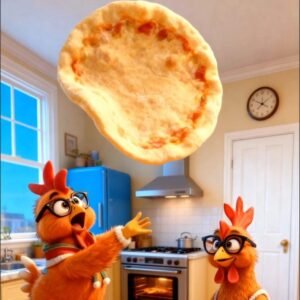 Funny Hen Making Pizza by Hen-tertainment 6