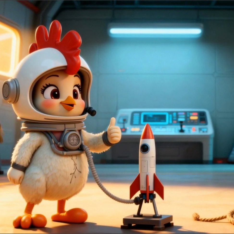 Funny Hen Space Rocket Rodeo Gone Wild by Hen-tertainment 1