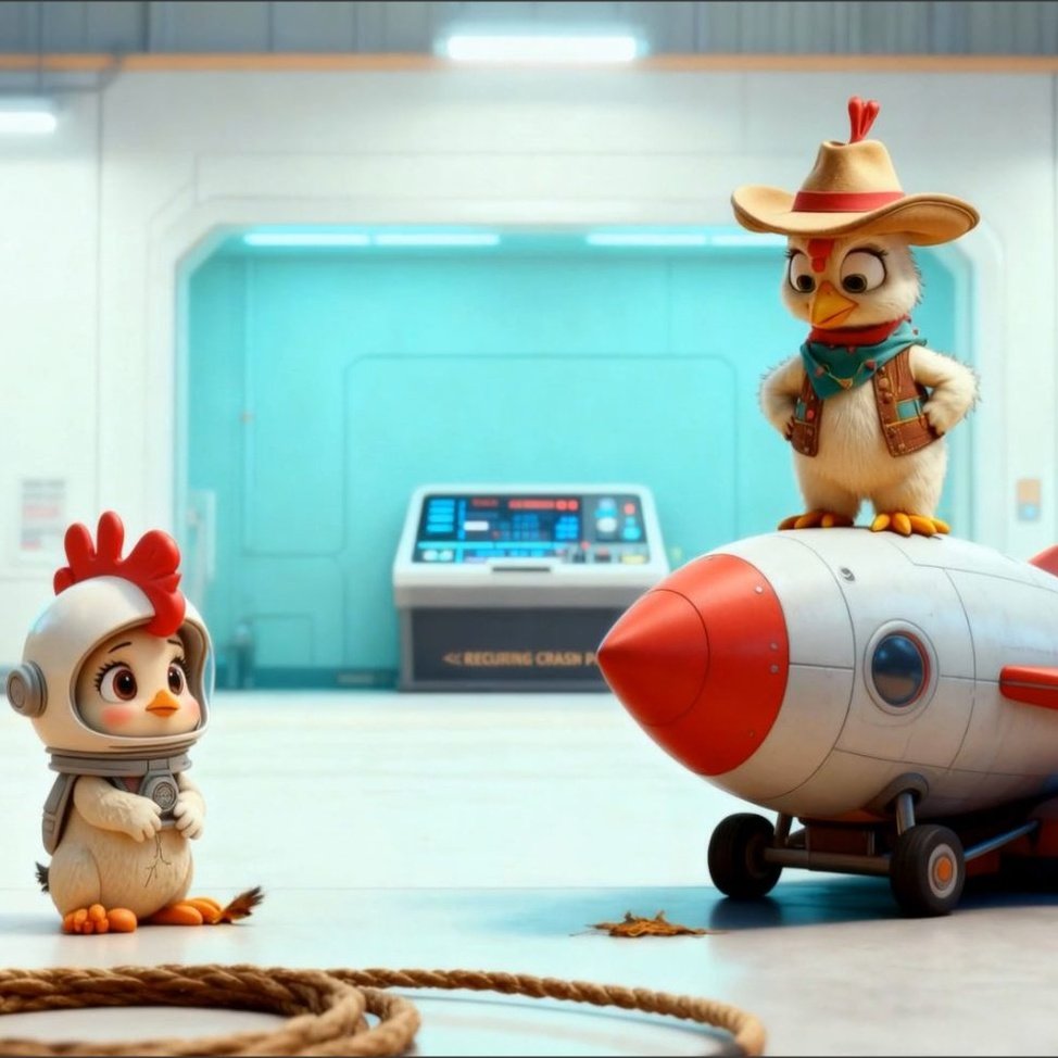 Funny Hen Space Rocket Rodeo Gone Wild by Hen-tertainment 8