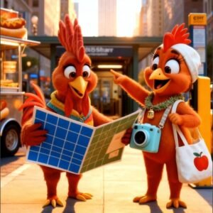 Funny Hen Visiting New York by Hen-tertainment 6